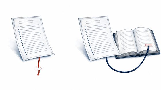 Two polished answer sheets, one with a broken source tether.